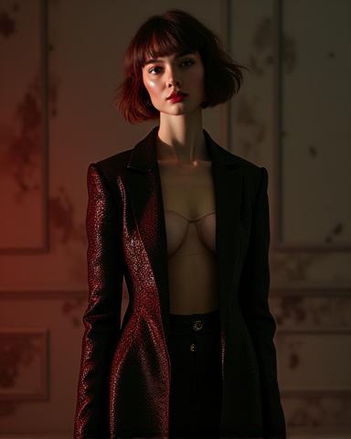 Fashion editorial photography example.